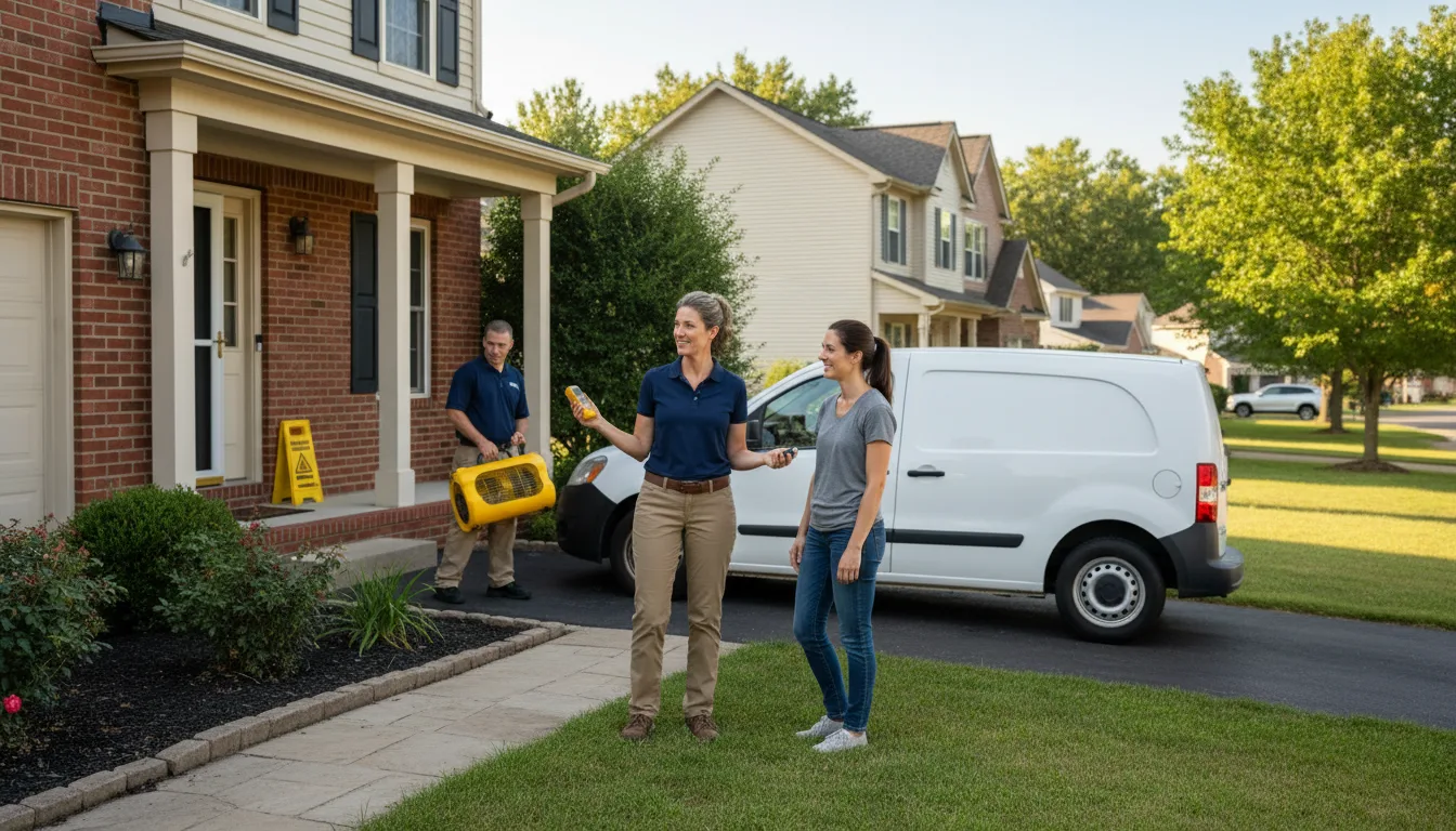 Residential water damage restoration in Adamstown, PA